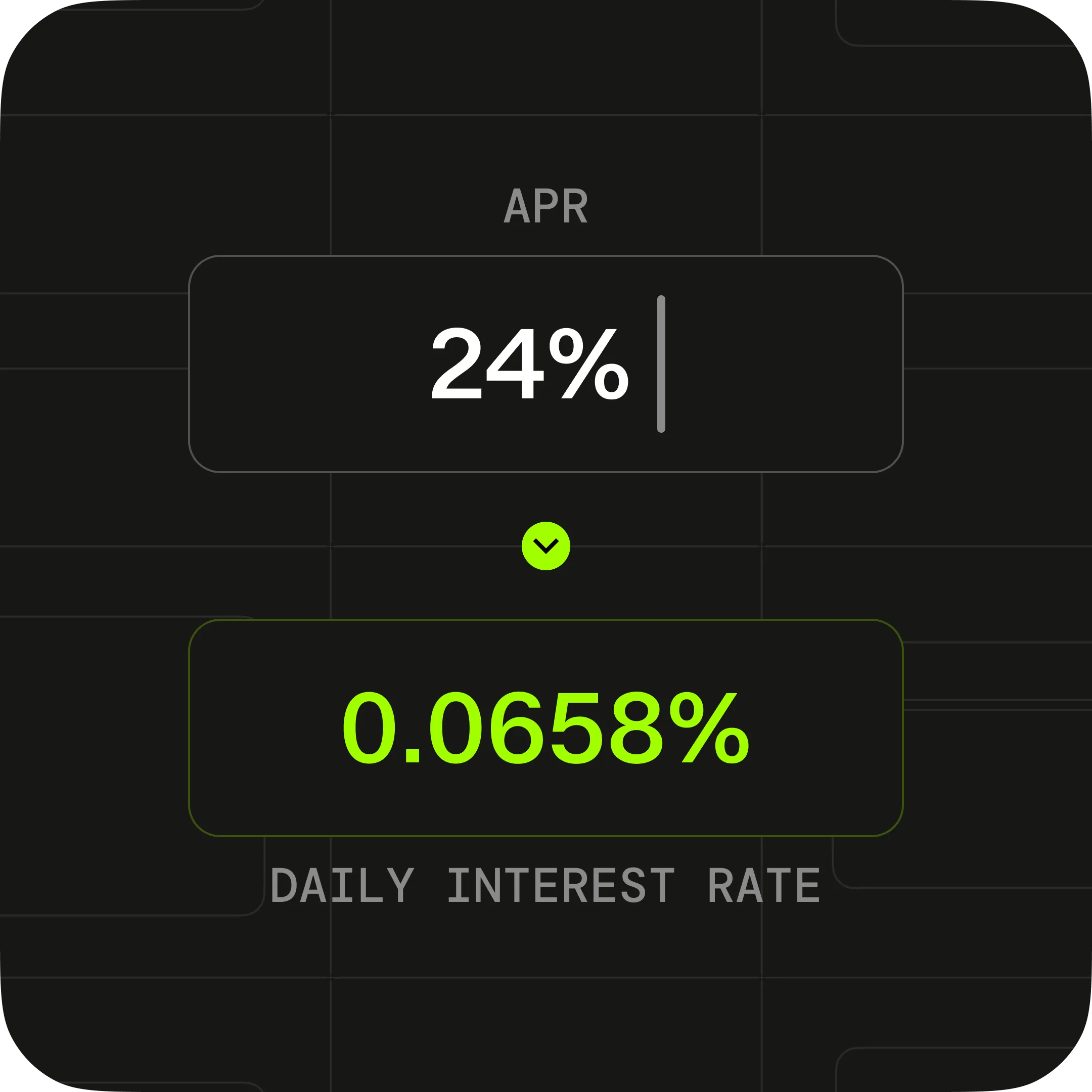 Determine the Daily Interest Rate