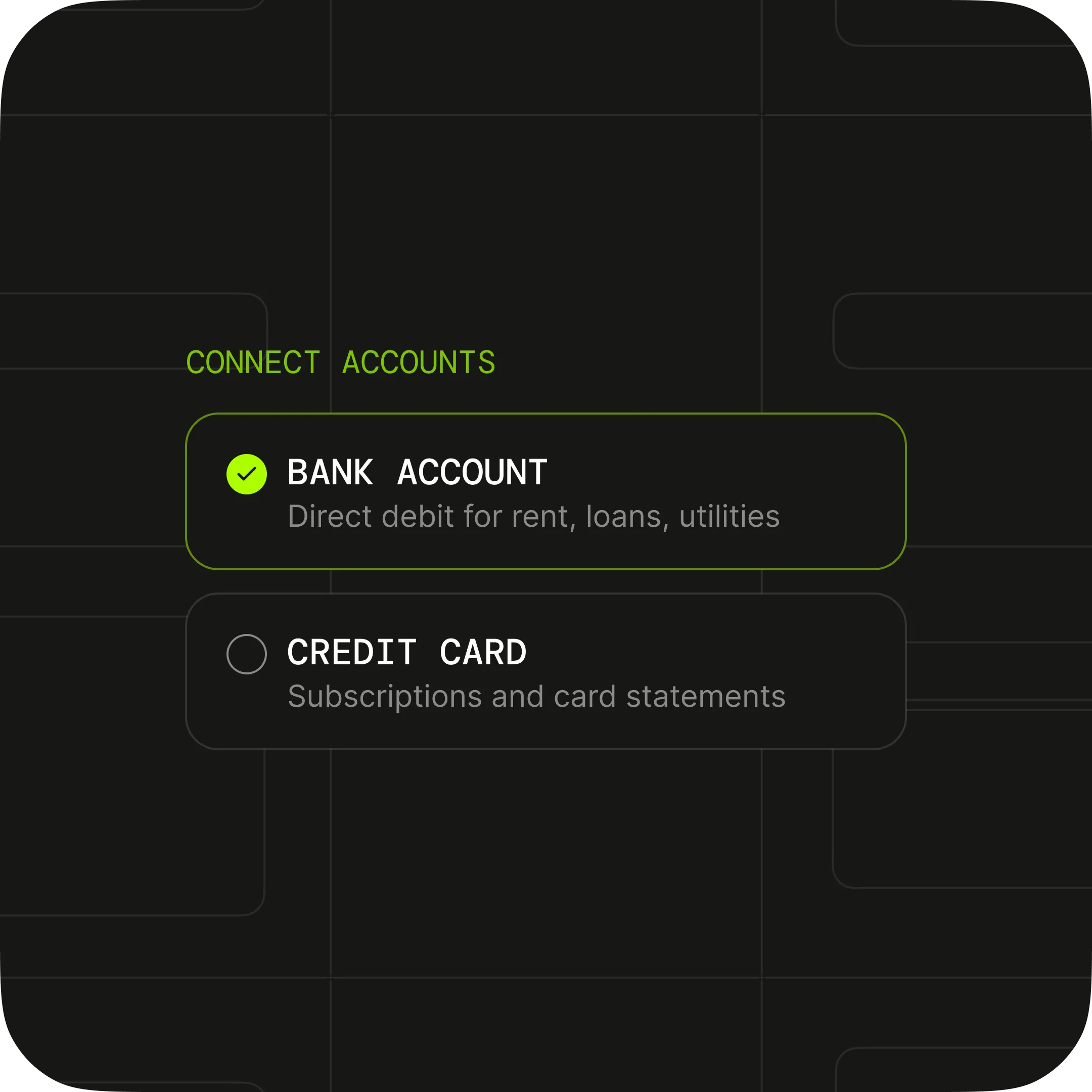 Connect Your Payment Accounts