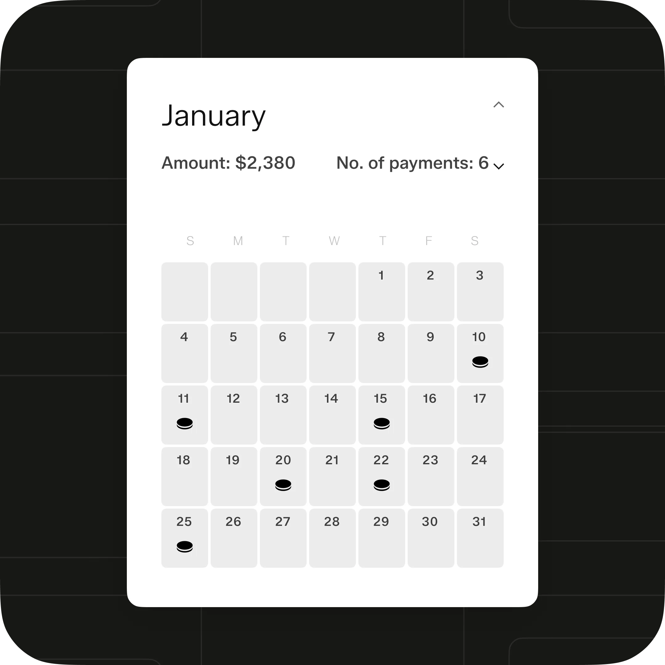 Schedule Payment Dates